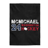 McMichael 24 Washington Hockey Velveteen Plush Blanket