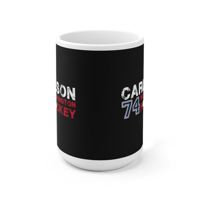 Carlson 74 Washington Hockey Ceramic Coffee Mug In Black, 15oz